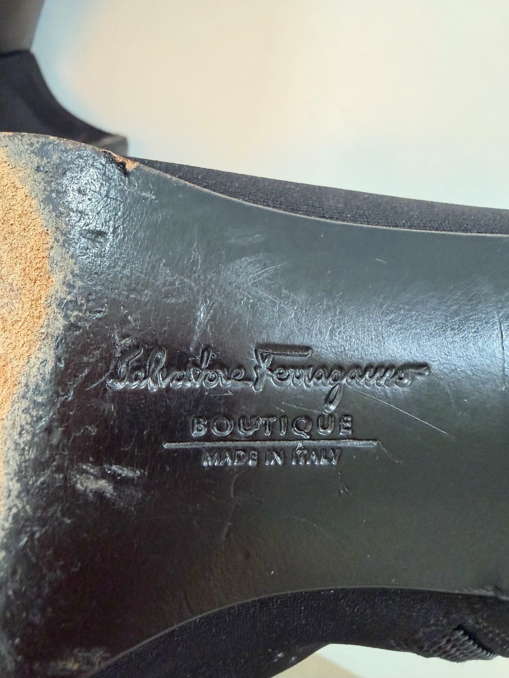 Vintage Salvatore Ferragamo Belted Ankle Boots 6.5B Made in Italy - Picture 7 of 13